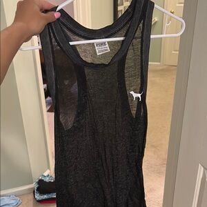 Victoria's Secret Black Sheer Tank Top